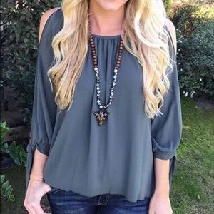 Open Shoulder Blouse